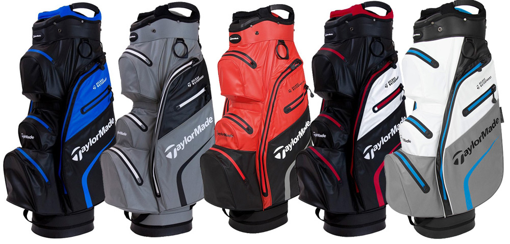 TaylorMade Deluxe Waterproof Cart Bag -Grey/Black