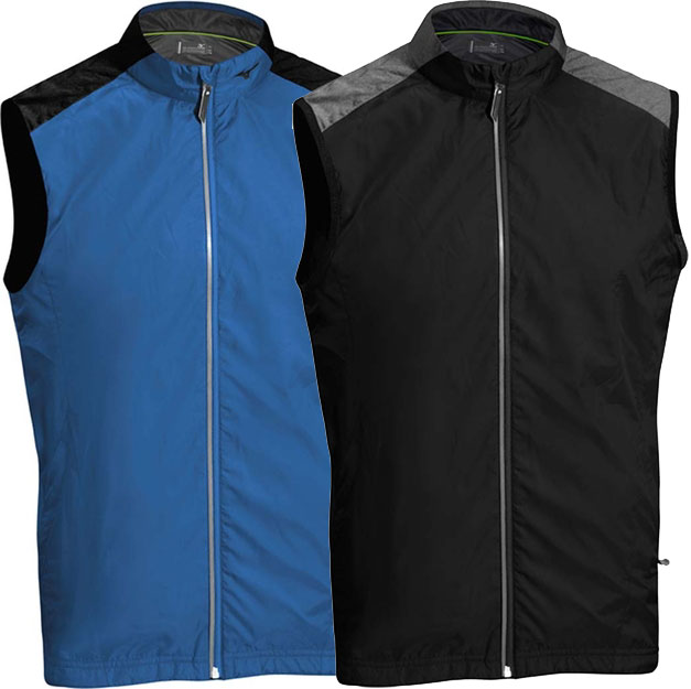 Mizuno Featherweight Mizuno WindLite Vest-Black / Charcoal...