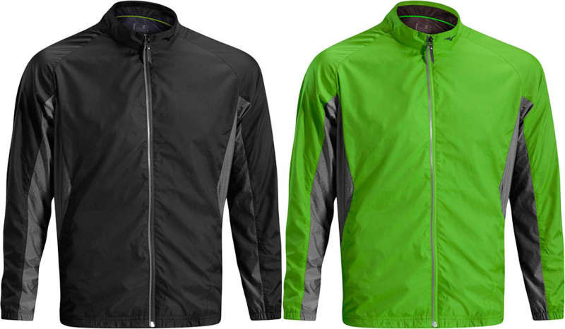 Mizuno Windproof Jacket-Classic Green/Charcoal Melange-Small