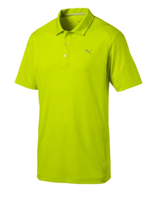 Puma Golf Pounce Polo Shirt-Small-Nrgy Yellow