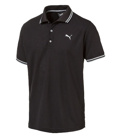 Puma Golf Essential Pounce Pique Polo 572351-Medium-Puma Black
