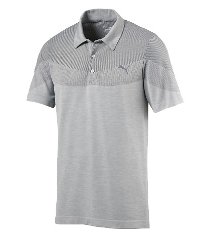 Puma Golf Evoknit Seamless Polo Shirt 573283-Small-Quarry