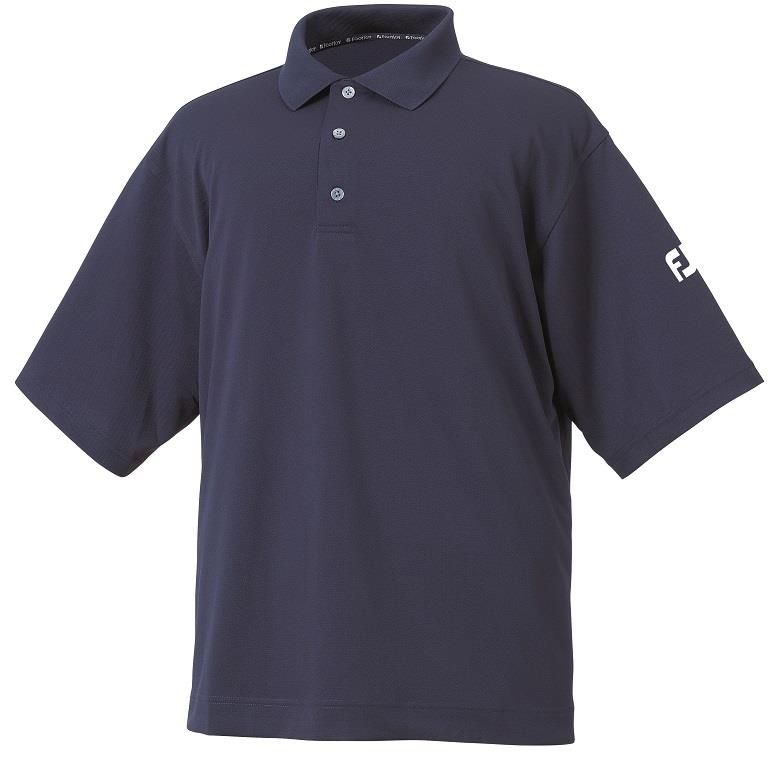 Navy Size: M - FootJoy Performance Stretch Pique Solid Navy Shirt