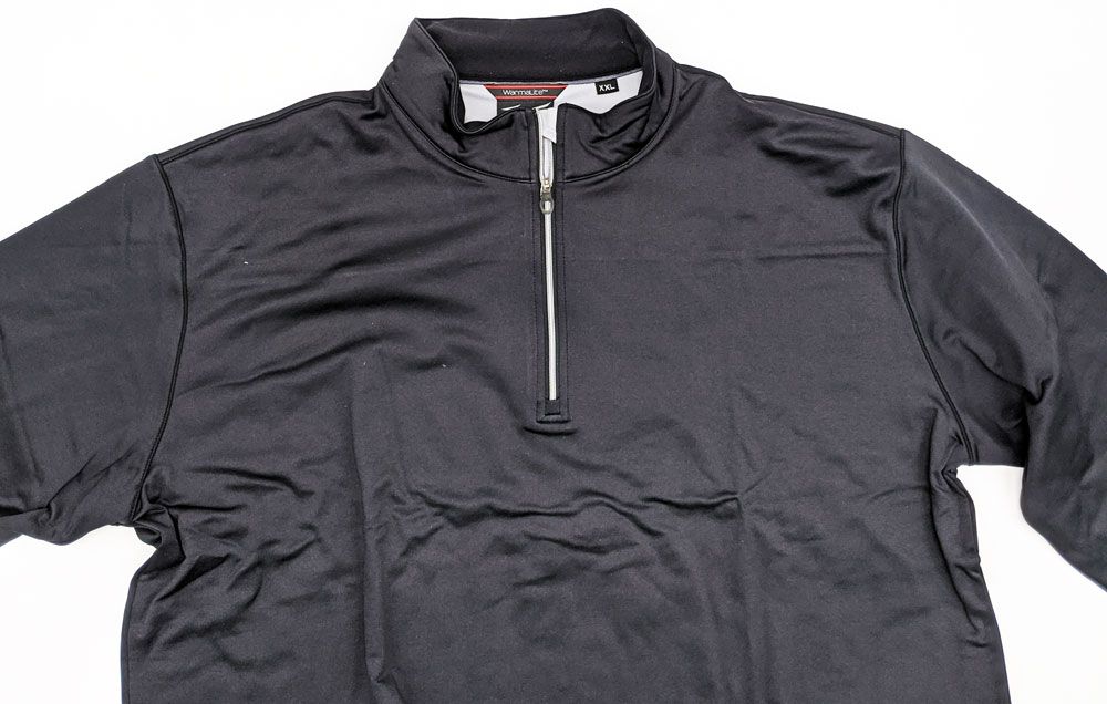 Mizuno Warmlite Half Zip Long Sleeve Pullover -XXL-Black