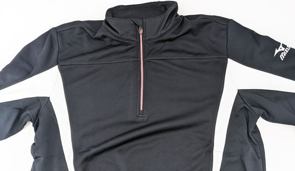 Mizuno Warmalite 1/4 Zip Fleece -Small-Black