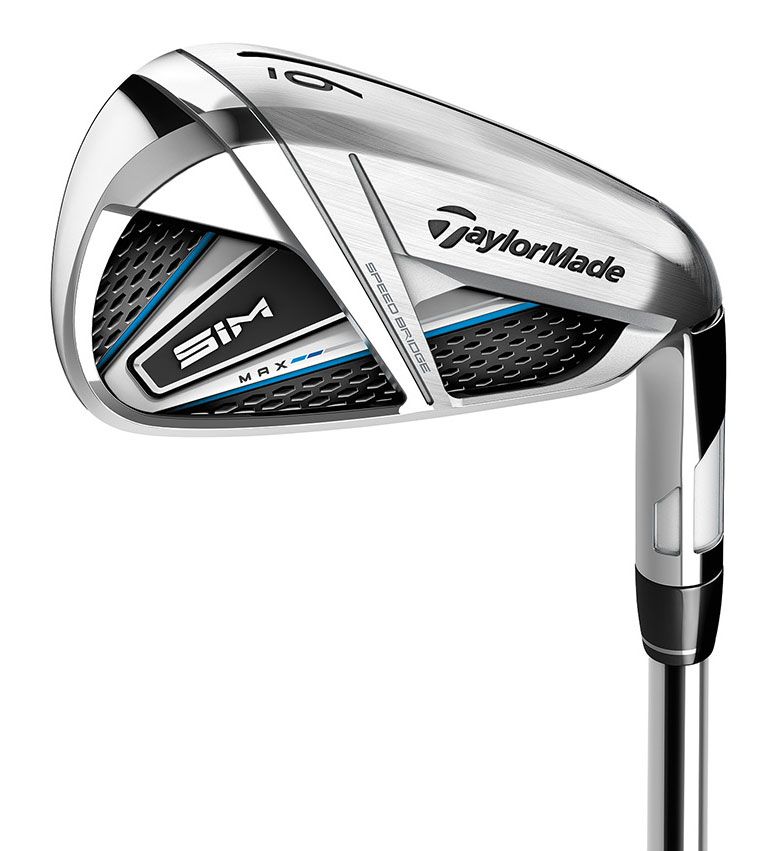 TaylorMade SIM MAX Irons - Graphite-Right-Regular-5-SW (7 Irons)-Ventus Blue 6