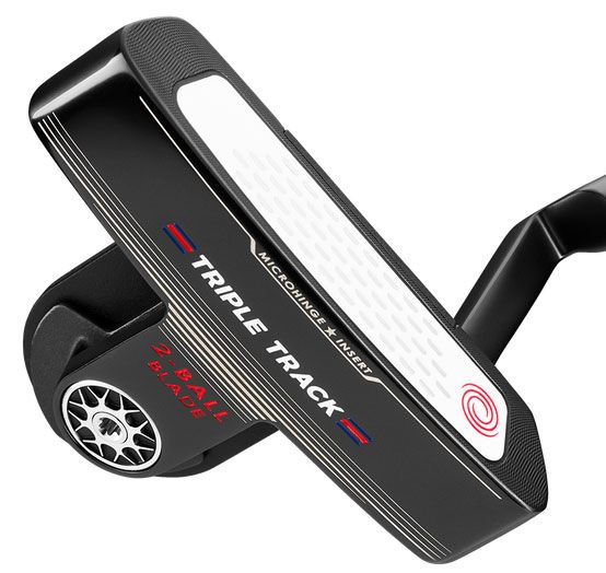 Odyssey Stroke Lab Triple Track 2-Ball Blade Putter -Right-34"-Odyssey Stroke Lab Oversize Grip