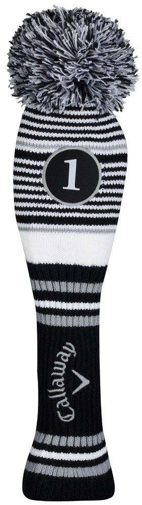 Callaway Pom Pom Driver Headcover - Black/White/Grey