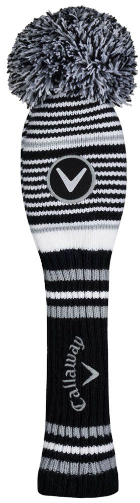 Callaway Pom Pom Fairway Wood Headcover - Black/White/Grey