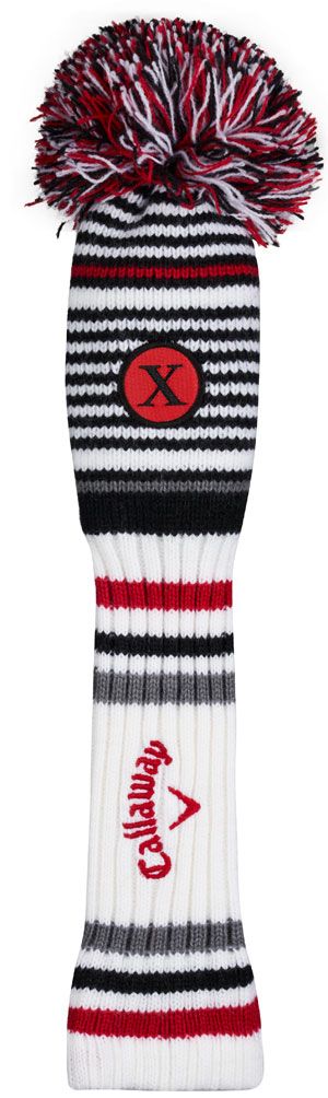 Callaway Pom Pom Hybrid Headcover - White/Black/Charcoal