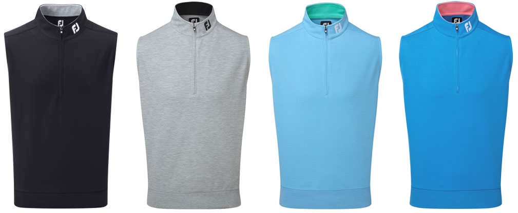 FootJoy Spun Poly Chill-Out Vest-Sky Blue/Spearmint-Medium