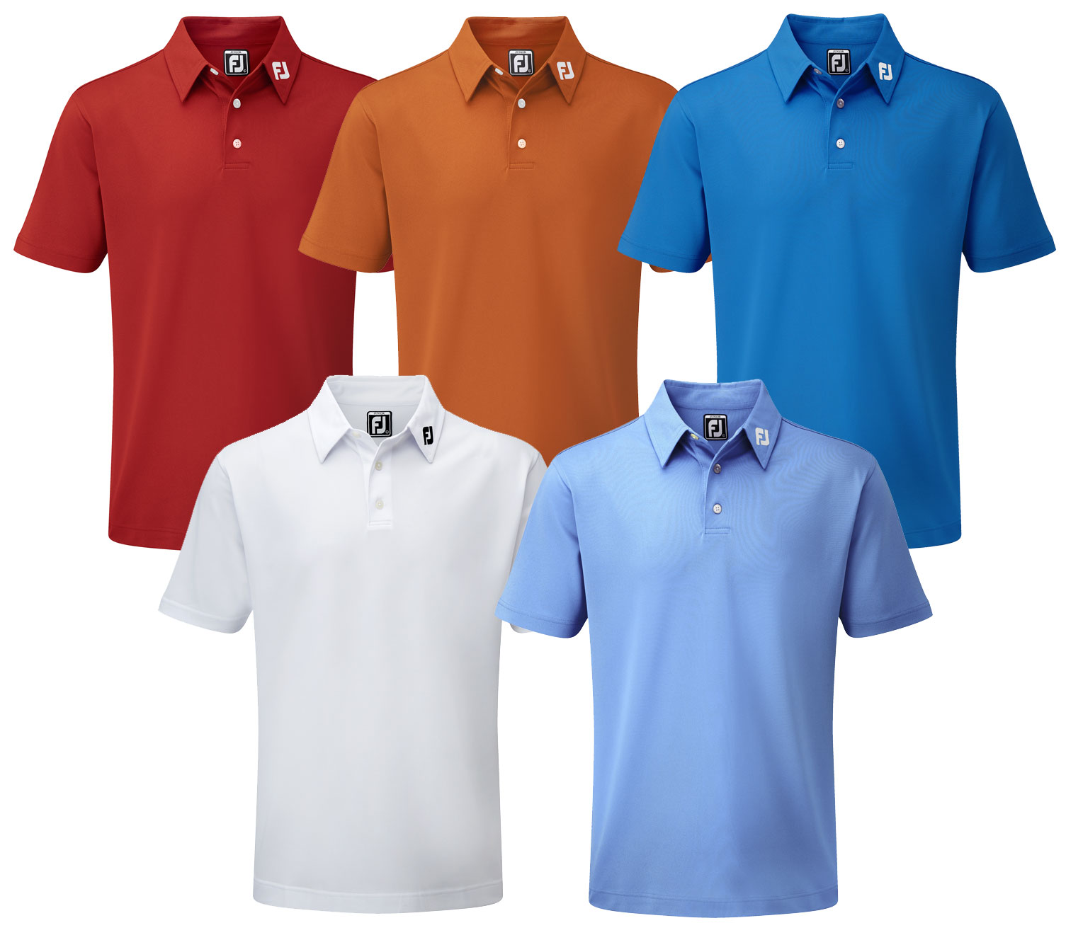 FootJoy Junior Stretch Pique Solid Polo Golf Shirt -Cobalt-Small