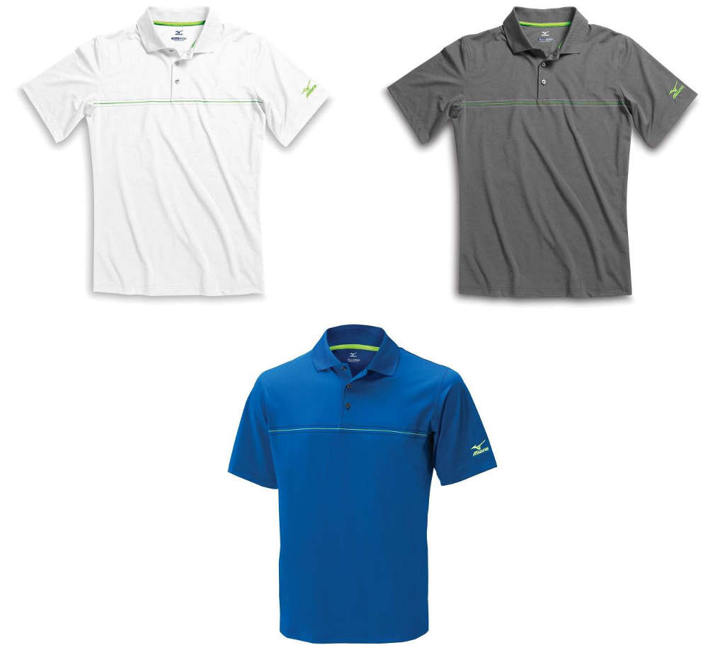 Mizuno Chest Stripe Polo Shirt-Royal Blue-Small