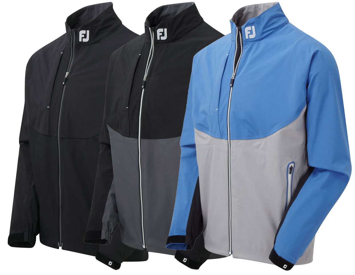 FootJoy DryJoys Tour LTS Jacket-2XL-Charcoal/Black/White