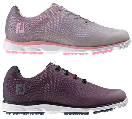 FootJoy Ladies emPower Golf Shoes-Black/Charcoal-4-Wide