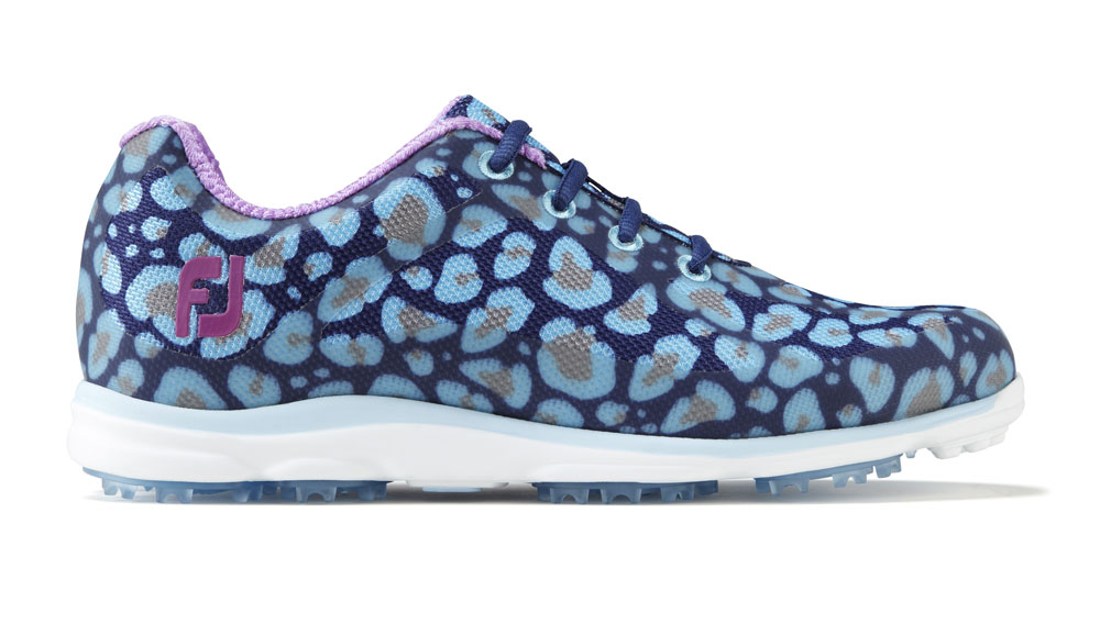 FootJoy emPower Ladies Golf Shoes - Navy / Blue Leopard #98021-4