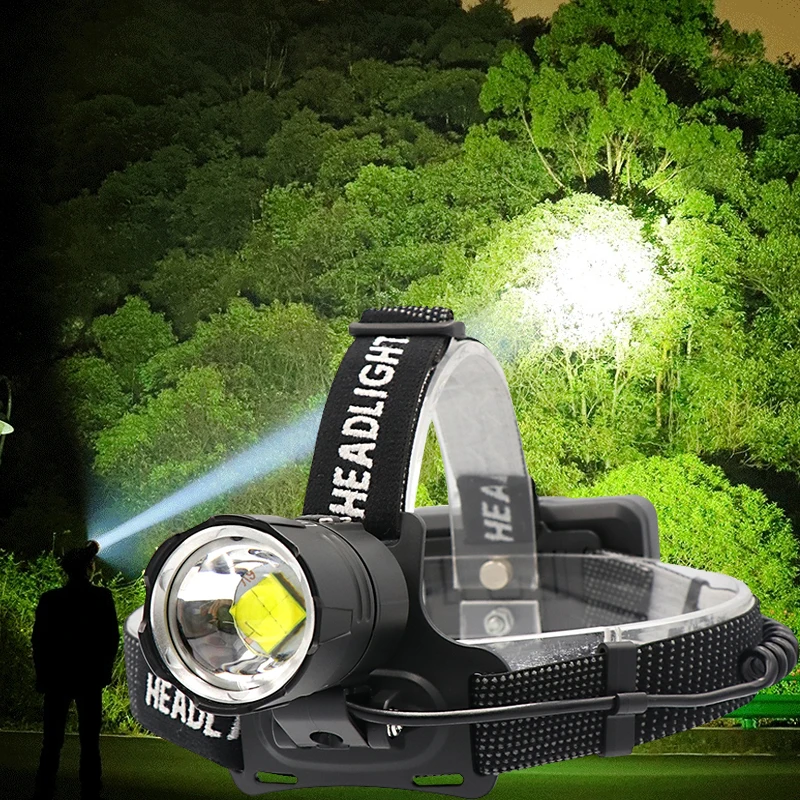 Hohe lumen XHP-70,2 led Scheinwerfer Angeln Camping scheinwerfer High Power laterne Kopf Lampe