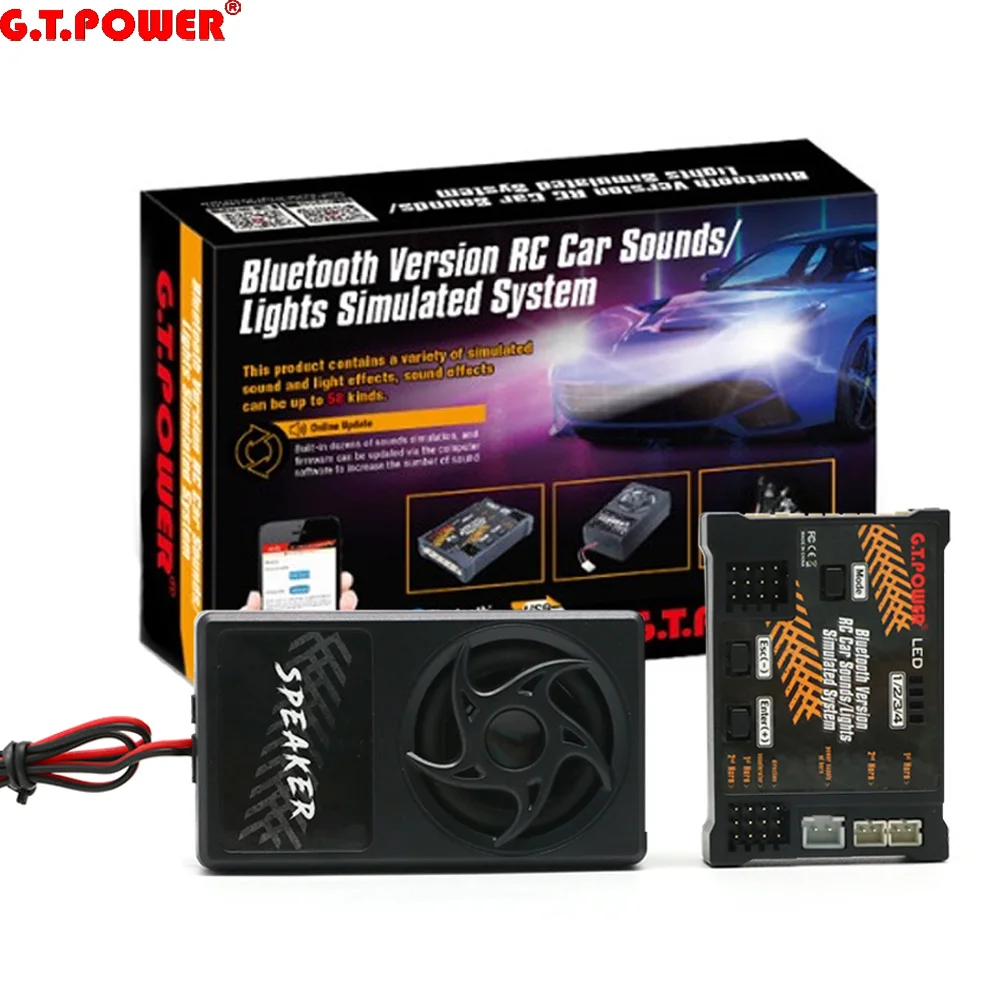 G.T.Power Bluetooth Version RC Auto Motor Sound Simulierte System/Lichter Simulierte System Für RC