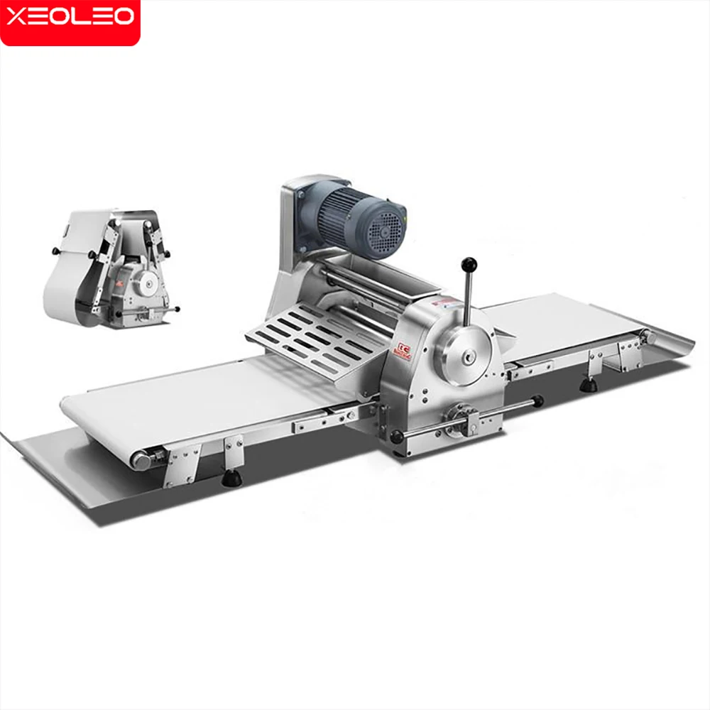 XEOLEO Desktop Dough Crisping Processor Pastry Sheeter Stainless Steel Dough Pressing Machine