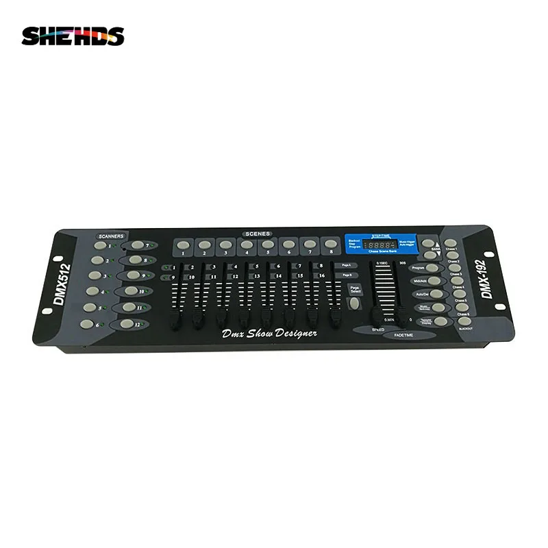 Shehds neue 192 dmx controller dj ausrüstung dmx 512 konsolen bühnen beleuchtung für led par moving