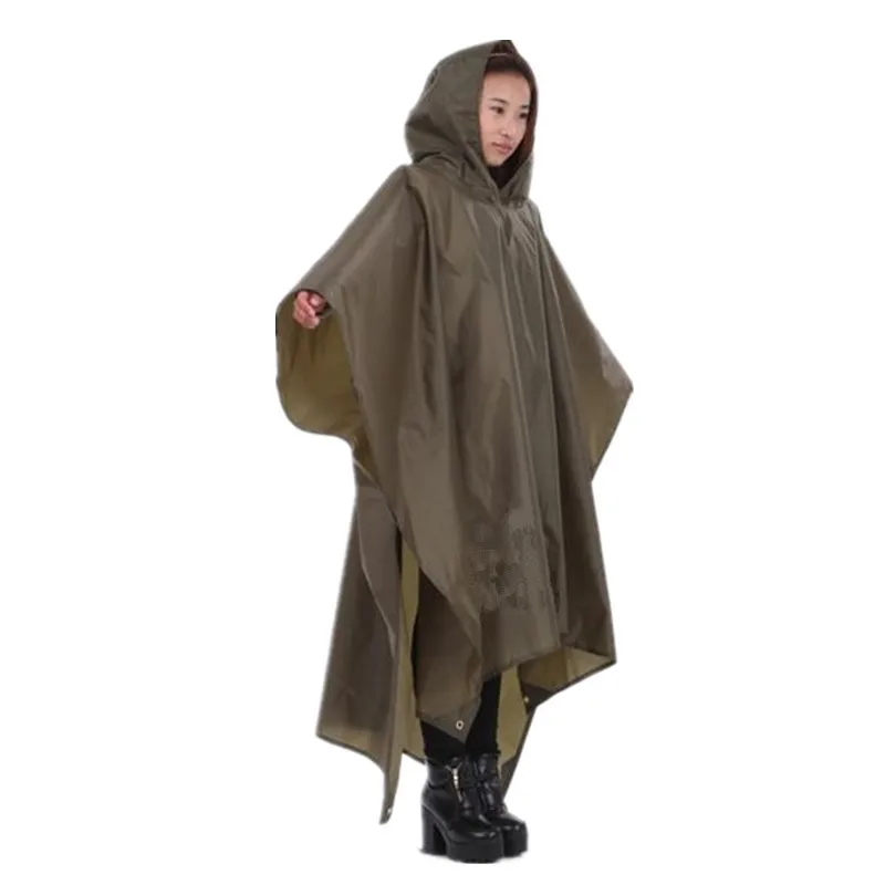 Reise Tragbare Triple Regenmantel Frauen Männer Poncho Outdoor Wandern Angeln Bergsteigen Radfahren