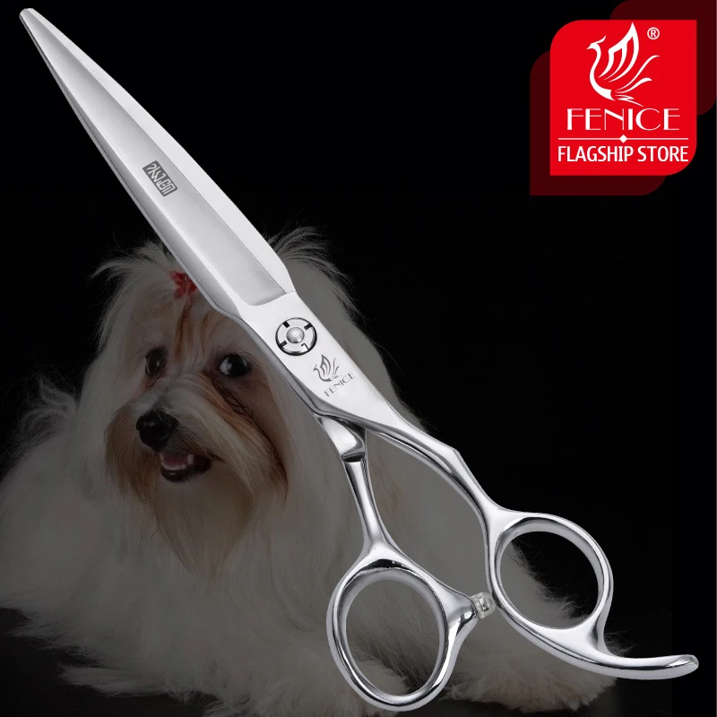 Fenice 7,0 zoll professional pet hund katze pflege schneiden schere gerade scheren tesoura tijeras