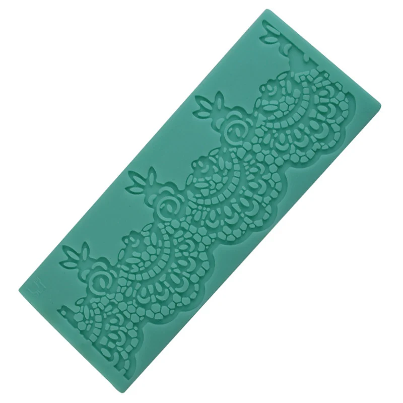Heißer verkauf DIY Kuchen Dekorieren Werkzeug Präge Matte Silikon Form Zucker Spitze Matte Fondant