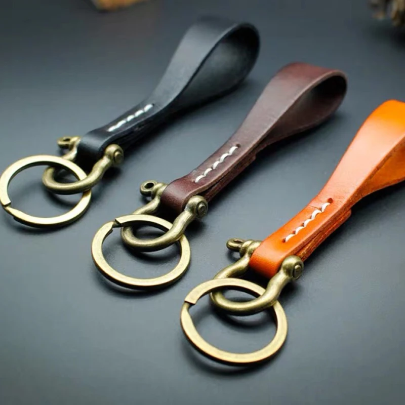 DIY leder handwerk schlüssel ring schnalle hängende dekoration stanzen messer form hand punch
