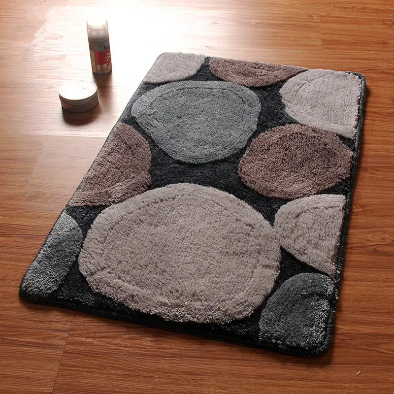Runde Design Bad Matten, Nicht-Silp Bad Teppich Set Und Teppich, tür Weg Teppich In Die Toilette,