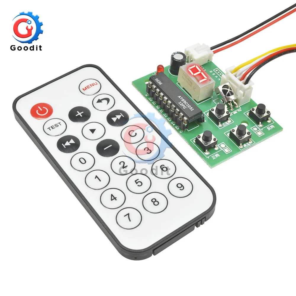 Schrittmotor Treiber Controller DC 4V-6V Integrierte Board 2-phase 4-draht Geschwindigkeit Einstellbar mit Fernbedienung