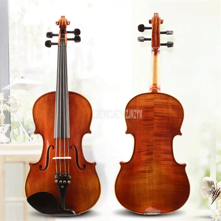 B04 4/4 3/4 1/2 1/4 1/8 Größe Natürliche Akustische Violine Geige Handwerk 4-String Instrument Für