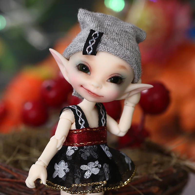 Freies Verschiffen Märchenland FL Realpuki Papilio Puppe BJD 1/13 Rosa Lächeln Elfen Spielzeug