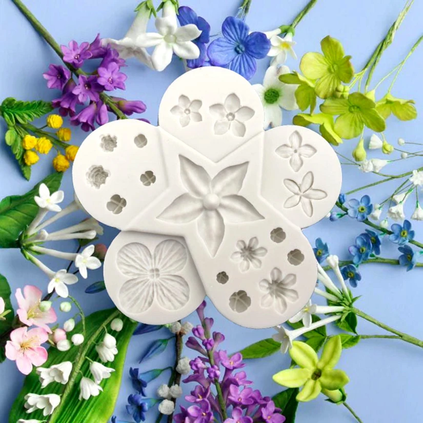 Blumen blätter Silikon Fondant Kuchen Dekorieren Tools Sugar Ton Form Cookie Cupcake Schokolade