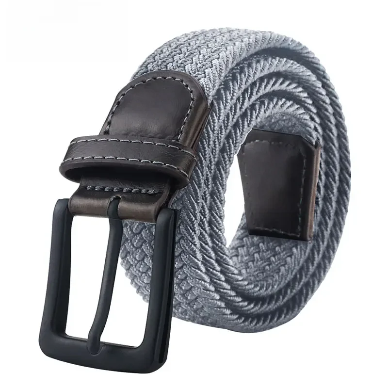 MaiKun Canvas-Gürtel für Herren, modisch, Metall-Dornschließe, militärischer taktischer Riemen, männlicher elastischer Gürtel fü