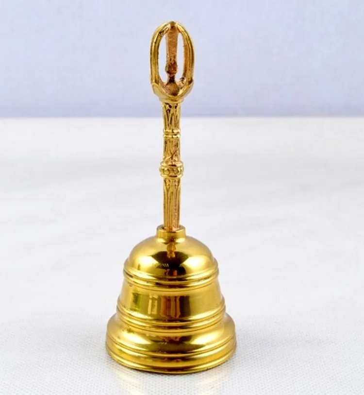 Chinesische Vintage Messing Fengshui Tibetischen Buddhistischen Glocke Vintage Home Decor Metall