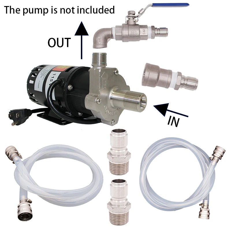 Transfer Pumpe Quick Connect Kit März 809 Pumpe Homebrew Pumpe Zubehör Food Grade Silikon und