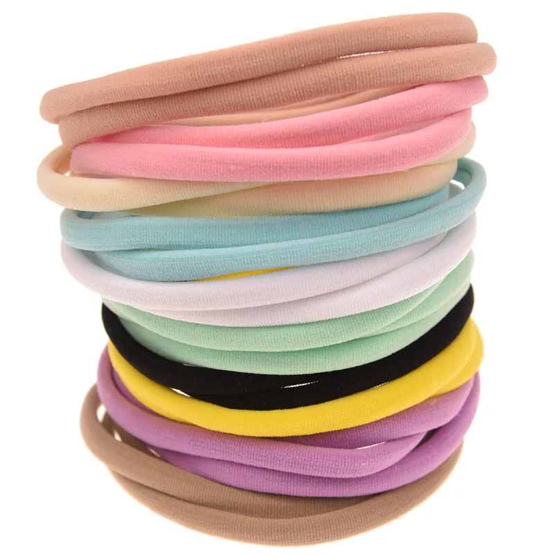 10 Stks/partij Nylon Hoofdband Voor Meisje Diy Haar Accessoires Elastische Head Band Kids Kinderen