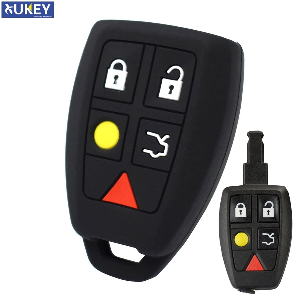 Voor Volvo C30 C70 S40 V50 2004-2007 Siliconen Afstandsbediening Sleutel Case Fob Shell Cover Skin