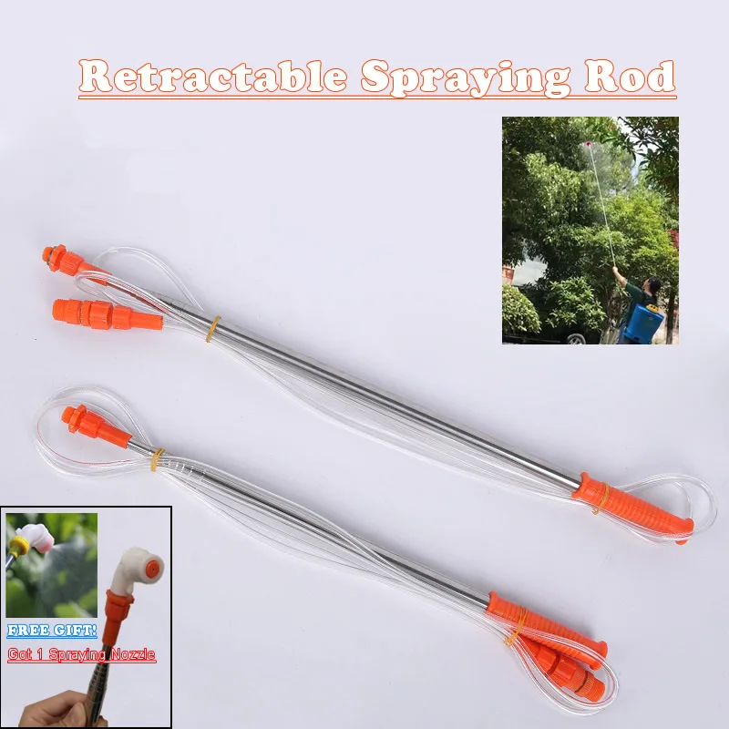 Neue einziehbare 2,2/3,2 m Spritzstab für Handdrucksprüher Outdoor Garten Pestizid Spray Baum
