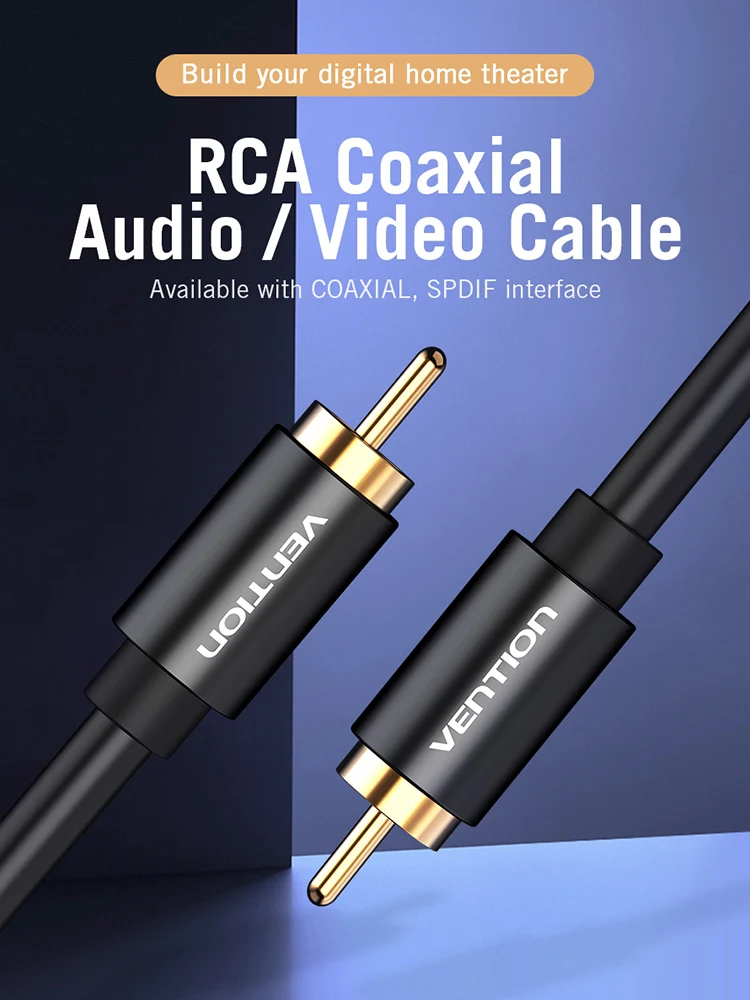 Tions RCA zu RCA Stecker auf Stecker Stereo Audio Kabel 1m 1,5 m 2m Koaxialkabel RCA Video kabel für