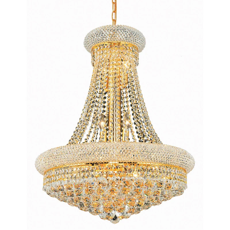 Phube Empire Gold Kristall Kronleuchter Licht für Wohnzimmer moderne Chrom Hängelampe für Treppe