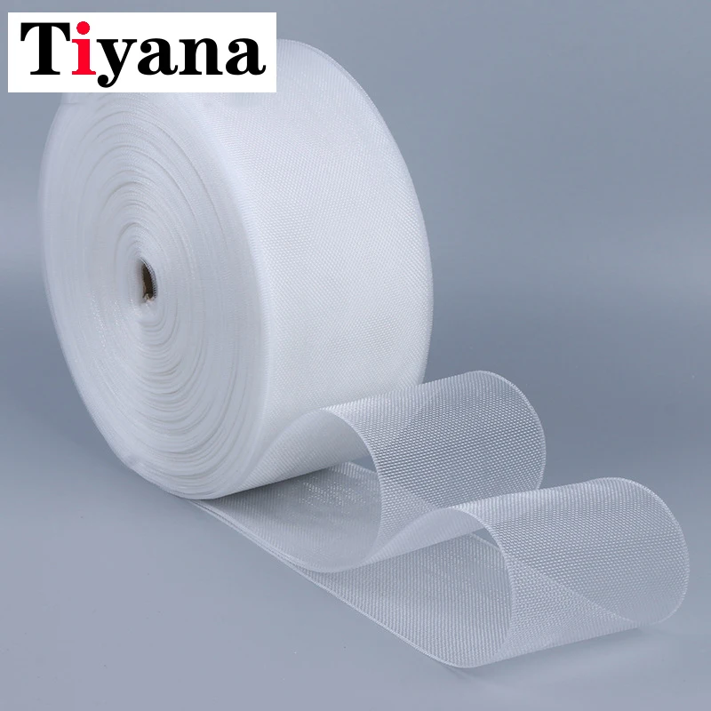 Transparentes Polyester-Nylonband, Vorhänge, Ösenband für Vorhänge, Zubehör, gewebter Haken,