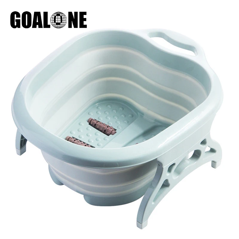 GOALONE Tragbare Fuß Becken Faltbare Fuß Waschen Becken Fuß Spa Eimer Pediküre Bad Einweichen