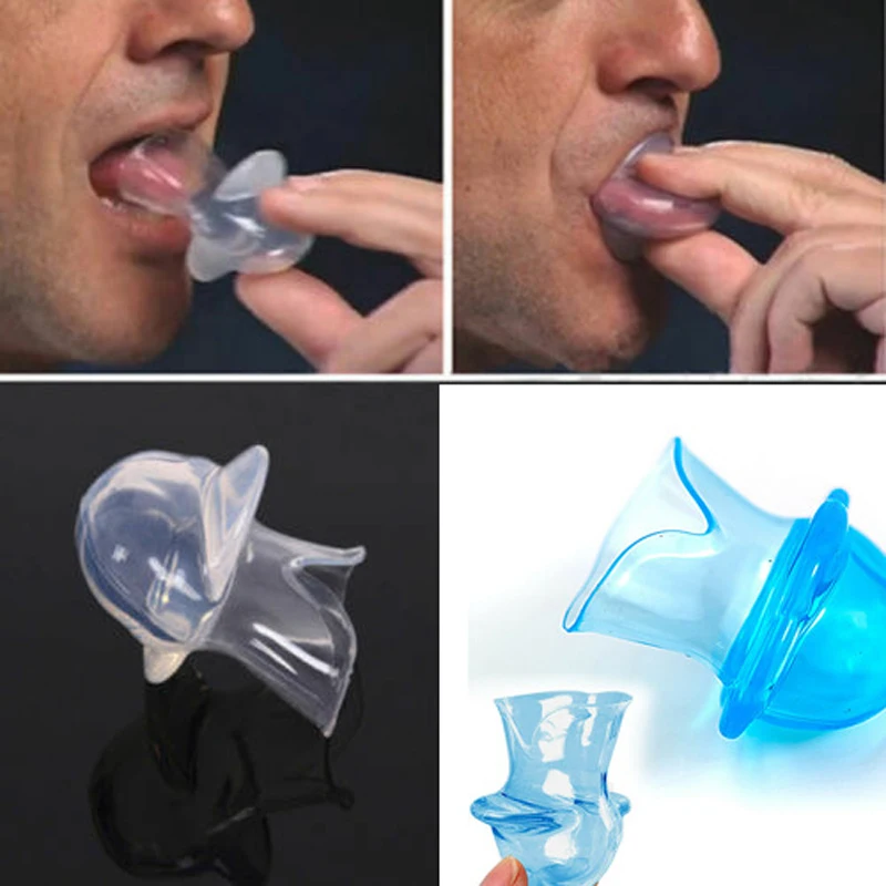 1PCS Silicone Transparent Tongue Cover Anti Snoring Device Snore Stopper Sleeping Aid Help Oral Care