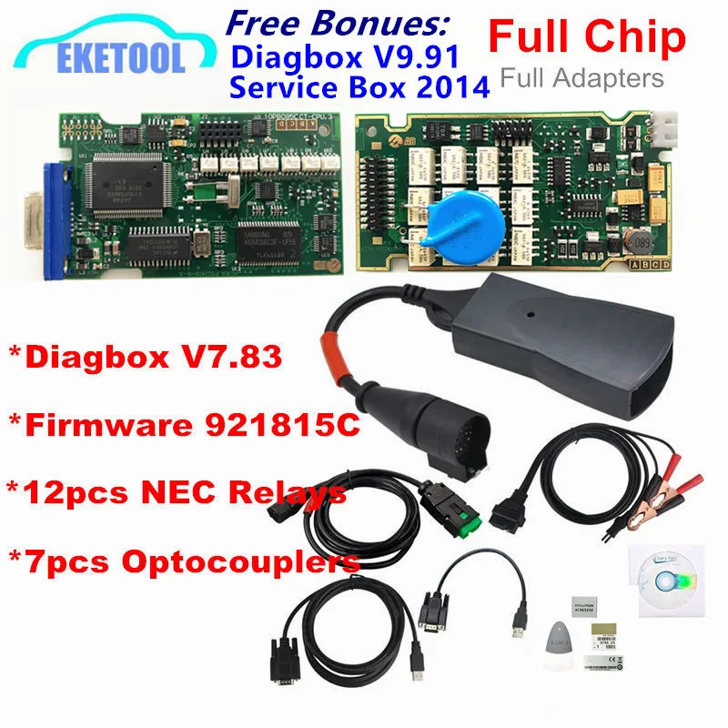 Diagbox V9.91 Vollchips Gold Edge Lexia3 PP2000 PSA XS Evolution V7.83 Lexia für Citroen/Peugeot
