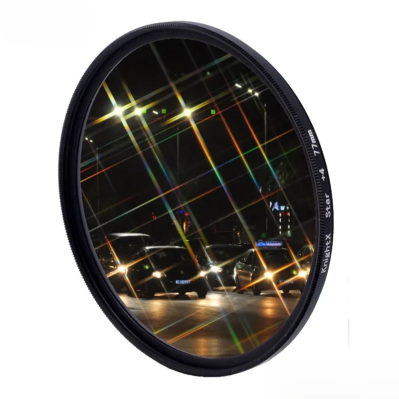 KnightX-Star Line Camera Lens Filter para Sony, Nikon, 1200d, 200d, 24-105, d80, 700d, d5100, dslr,