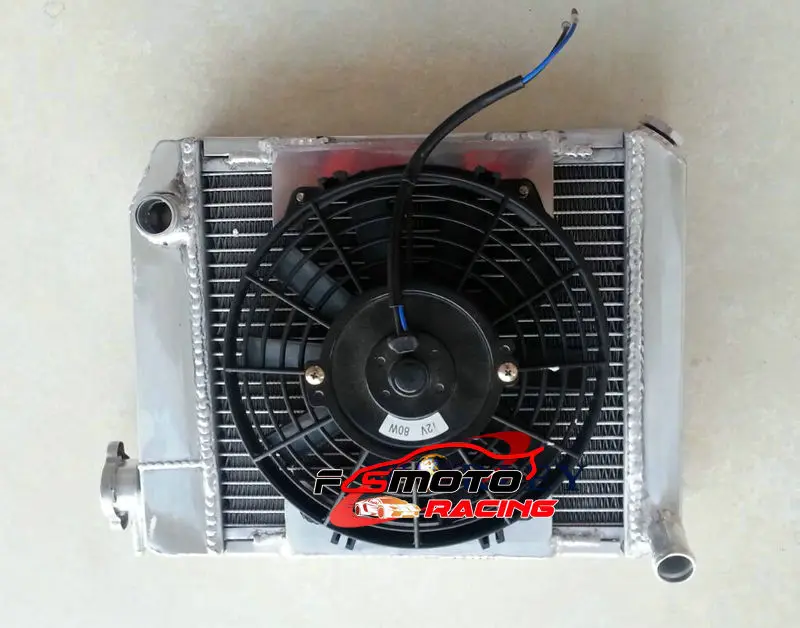 50 mm Aluminiumkühler + Lüfterkühlung für Austin Rover Mini 1275 GT Manual MT 2004–2008 96 95 94 89 88 79 78 69 68 60