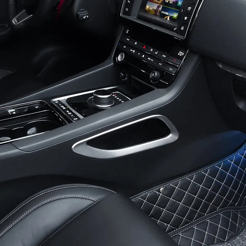 ABS Matte/Carbon Fibre Für Jaguar F-PACE f tempo 2016-2018 Innen Shift Box Seite Abdeckung Trim auto