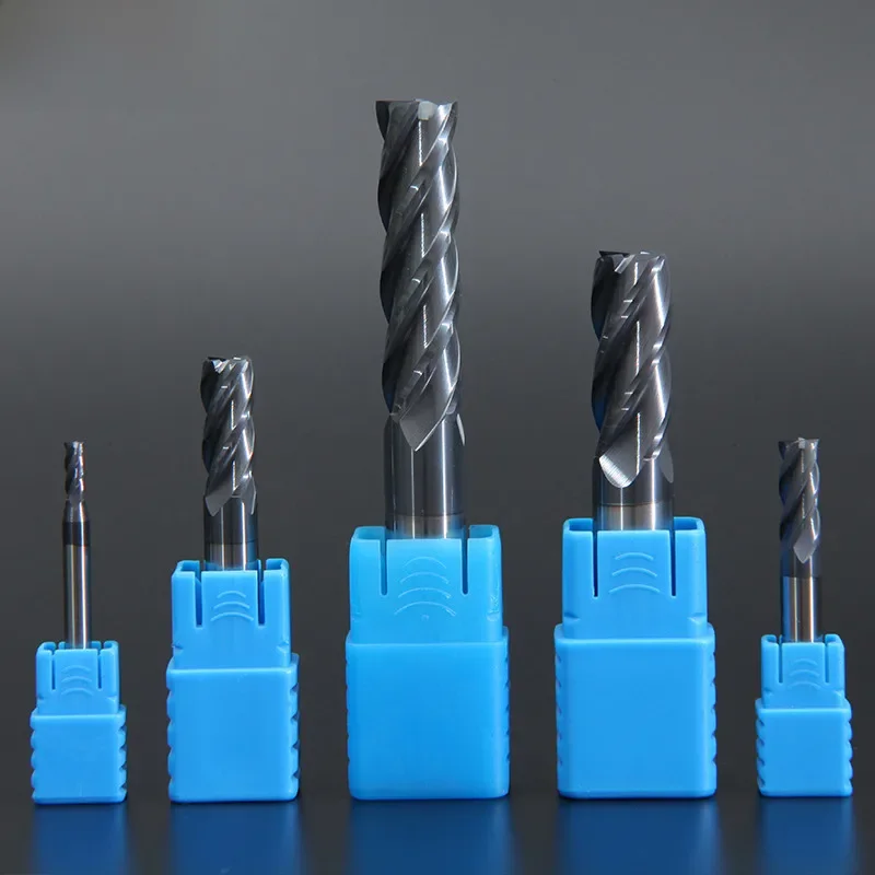 ZGT Schaftfräser Legierung Hartmetall Stahl Fräser Schaftfräser HRC50 4 Flöte 4 mm 6 mm 8 mm 10 mm 12 mm 14 mm 16 mm Metallschne