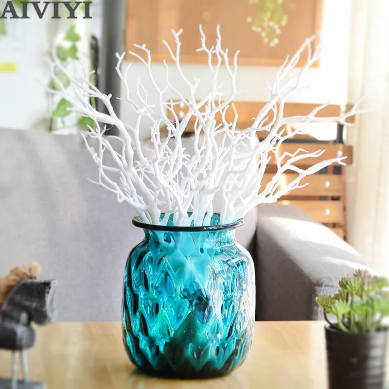 Dark Hexe Baum Gegabelten Künstliche Blume Pflanzen Geweih Trockenen Ast Hause Dekoration Zubehör